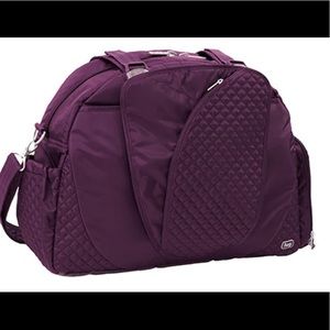 Lug Cartwheel Fitness/Overnight Bag in Purple - the other pics for reference